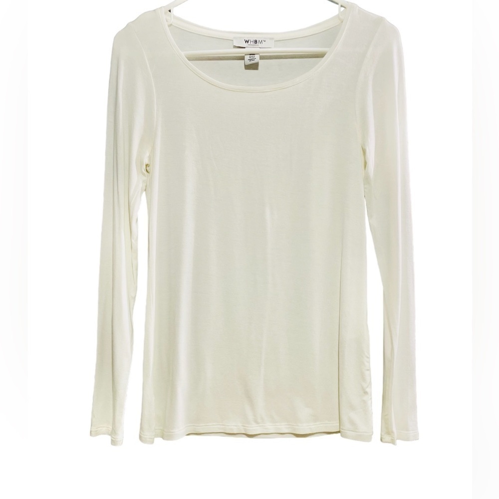 WHBM/Basic shirt long sleeve/white color/Size XXS
